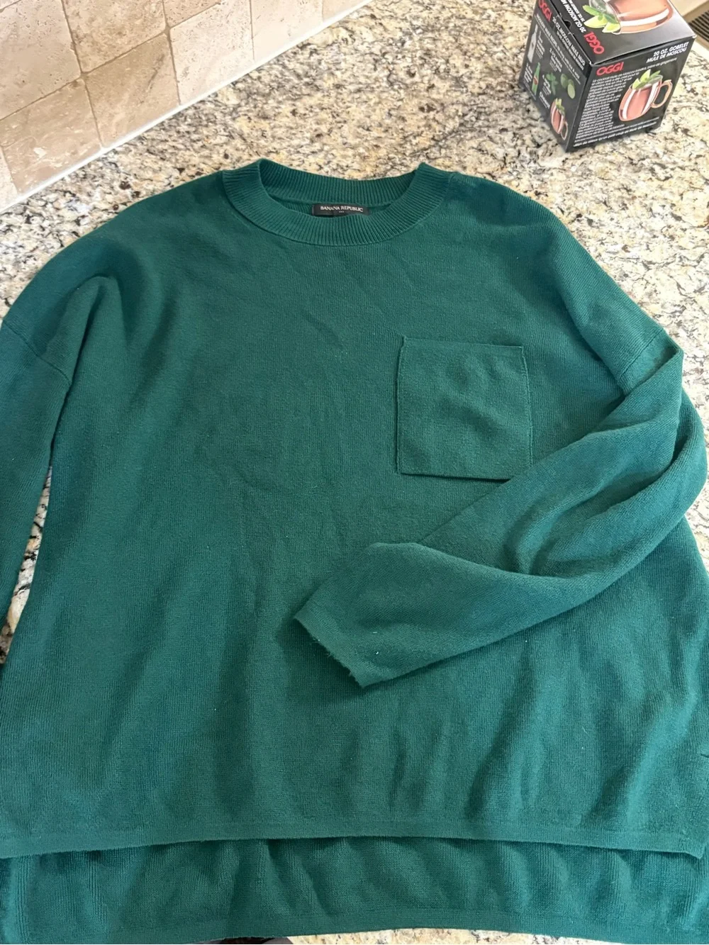 Banana Republic Women’s Crewneck Sweater in Forest Green XL